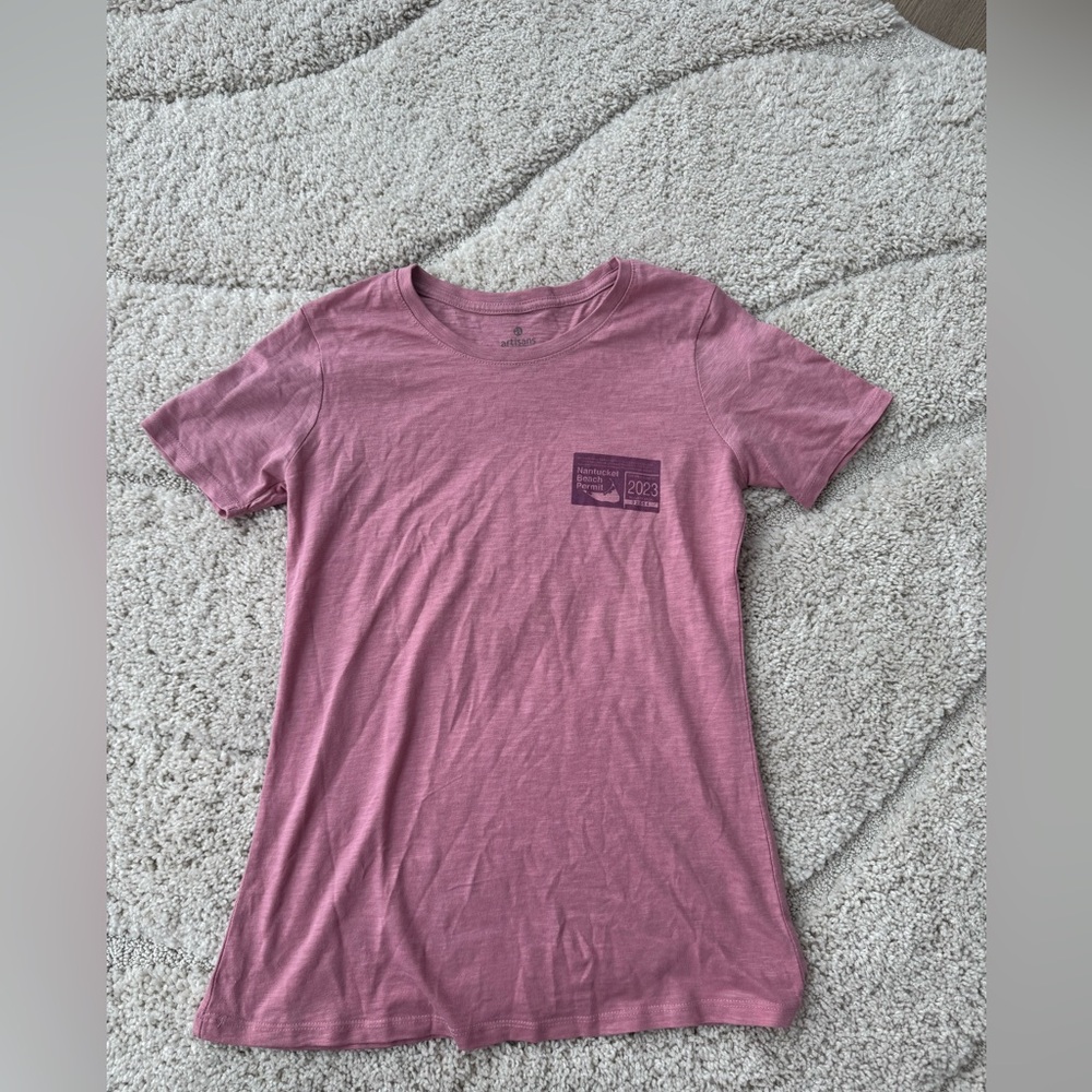 Nantucket Beach Permit T-shirt | Women’s Pink Graphic T-Shirt
